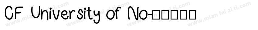 CF University of No字体转换